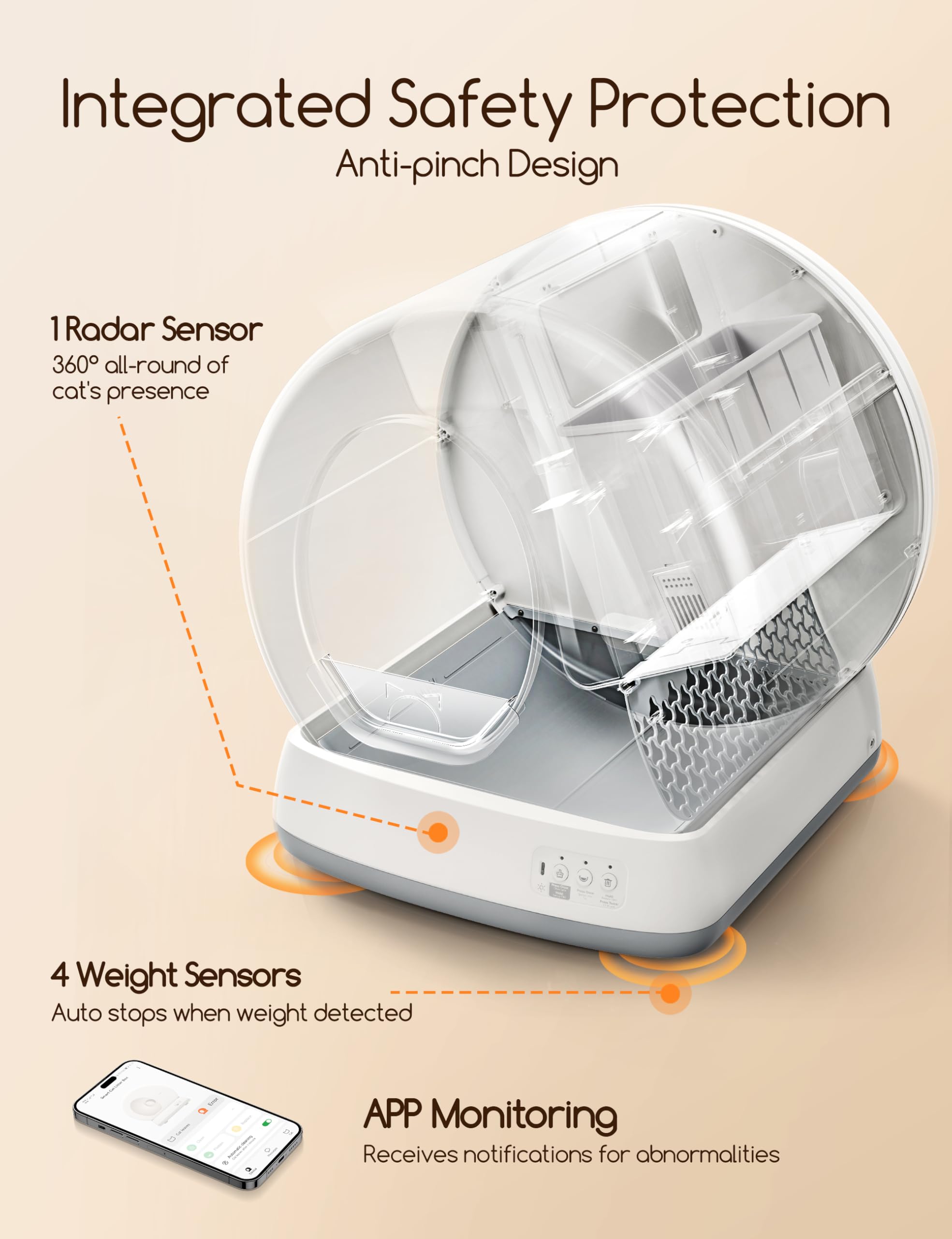 Amazon | MeoWant (ミーウォント) セルフクリーニング猫用トイレ